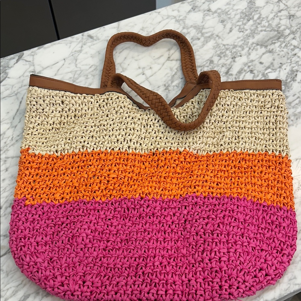 Colorful Woven Tote Bag